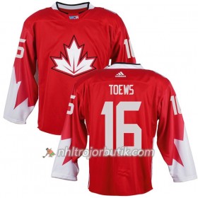 Kanada Tröja Jonathan Toews 16 World Cup 2016 Röd